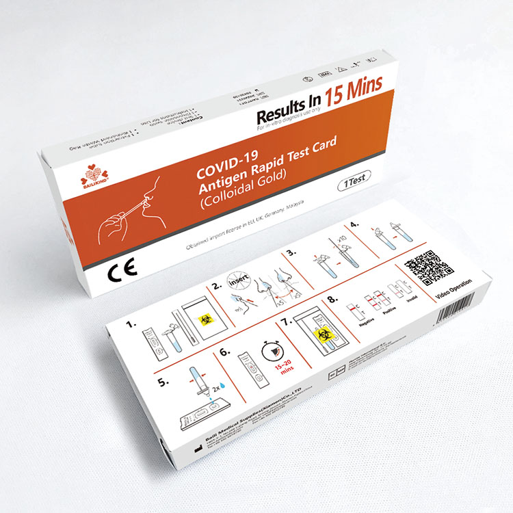 Teknologi latar mburi kit deteksi antigen coronavirus novel (COVID-19).