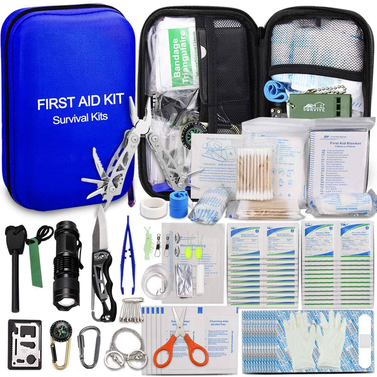 Blue Hard EVA First Aid Little Case kanggo Ngarep